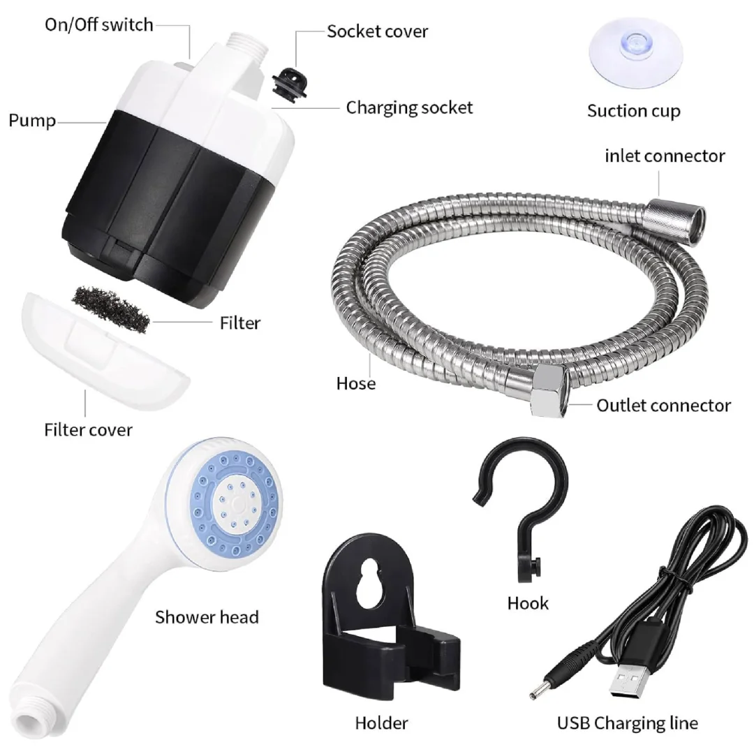 Ducha Regadera Portátil Recargable