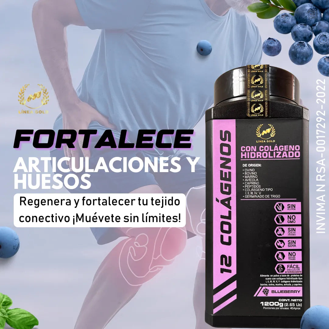 12 Colágenos 1200g - El Rey de los Colágenos