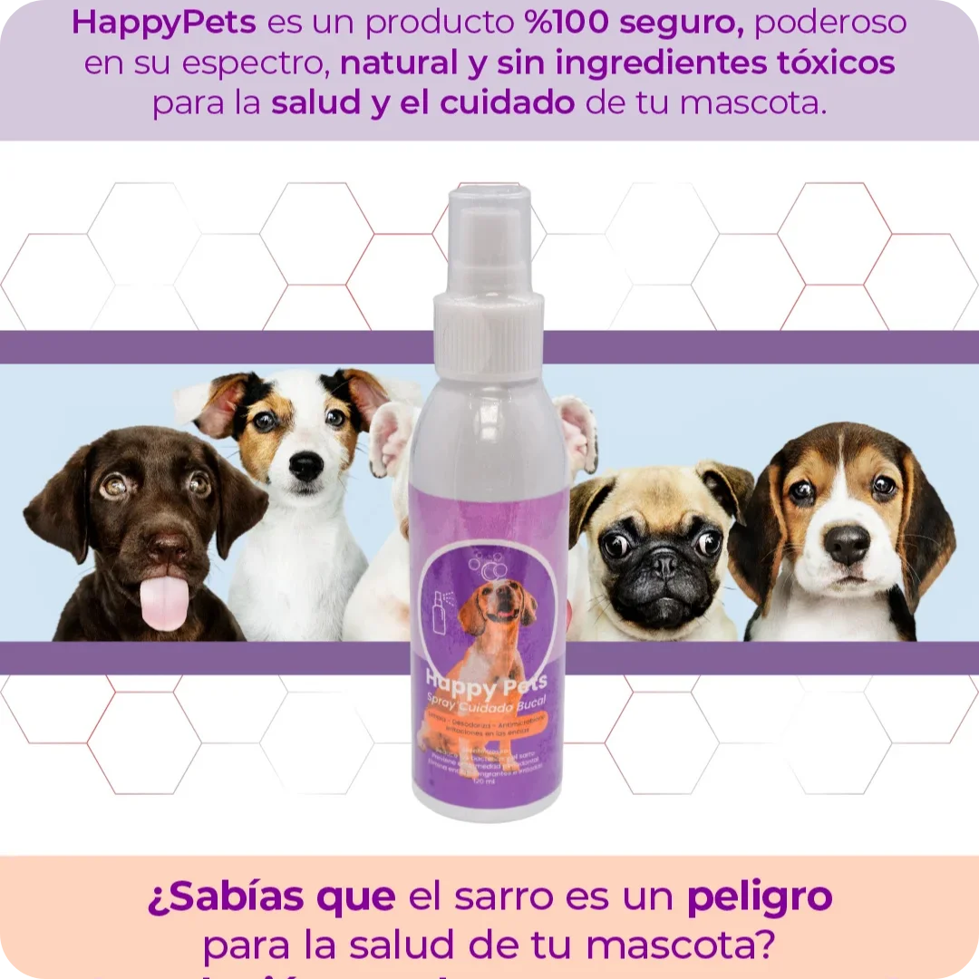Spray Limpiador Bucal Dientes Mascotas