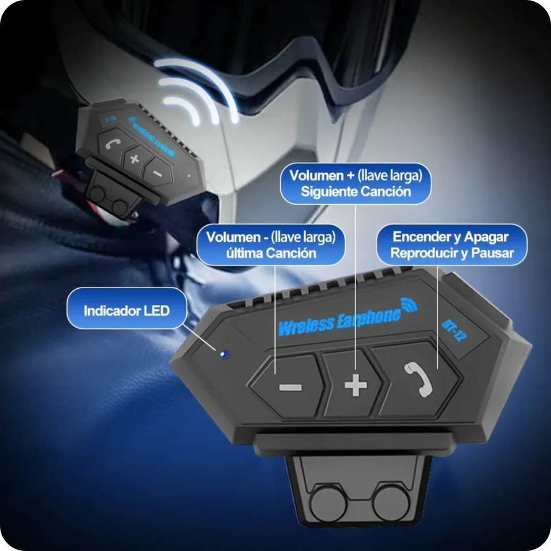 Intercomunicador Bluetooth BT-12