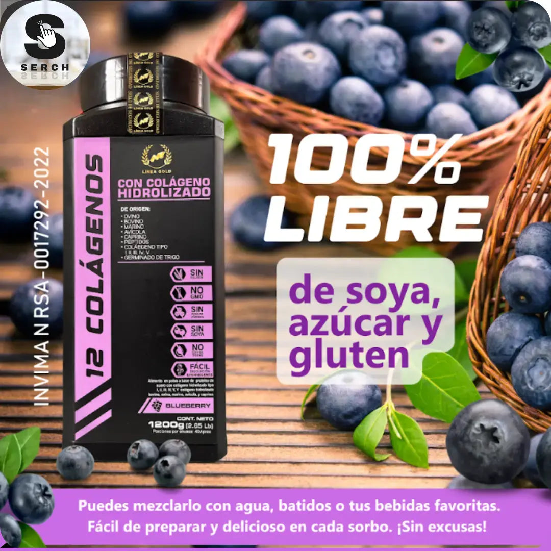 12 Colágenos 1200g - El Rey de los Colágenos