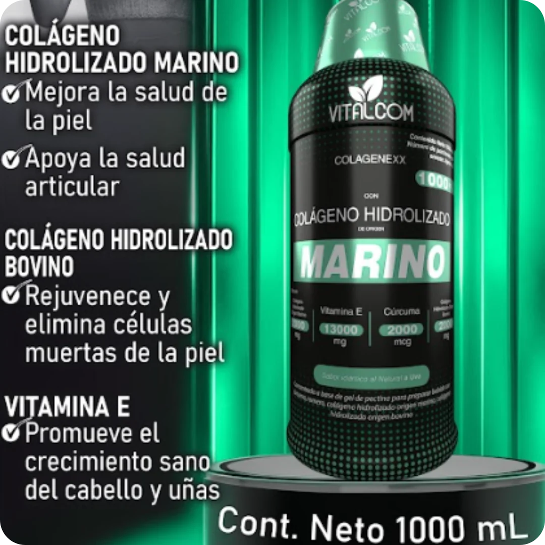 Colágeno Marino 1000ml - Vitalcom
