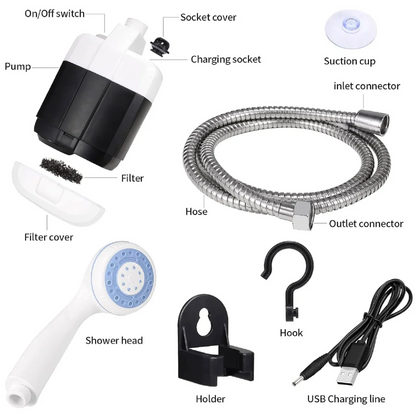 Ducha Regadera Portátil Recargable