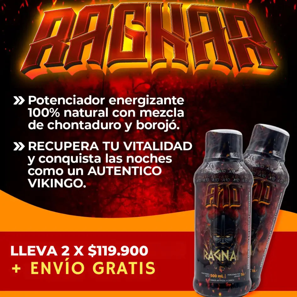 RAGNAR - Potencializador 100% natural con mezcla de borojó y chontaduro