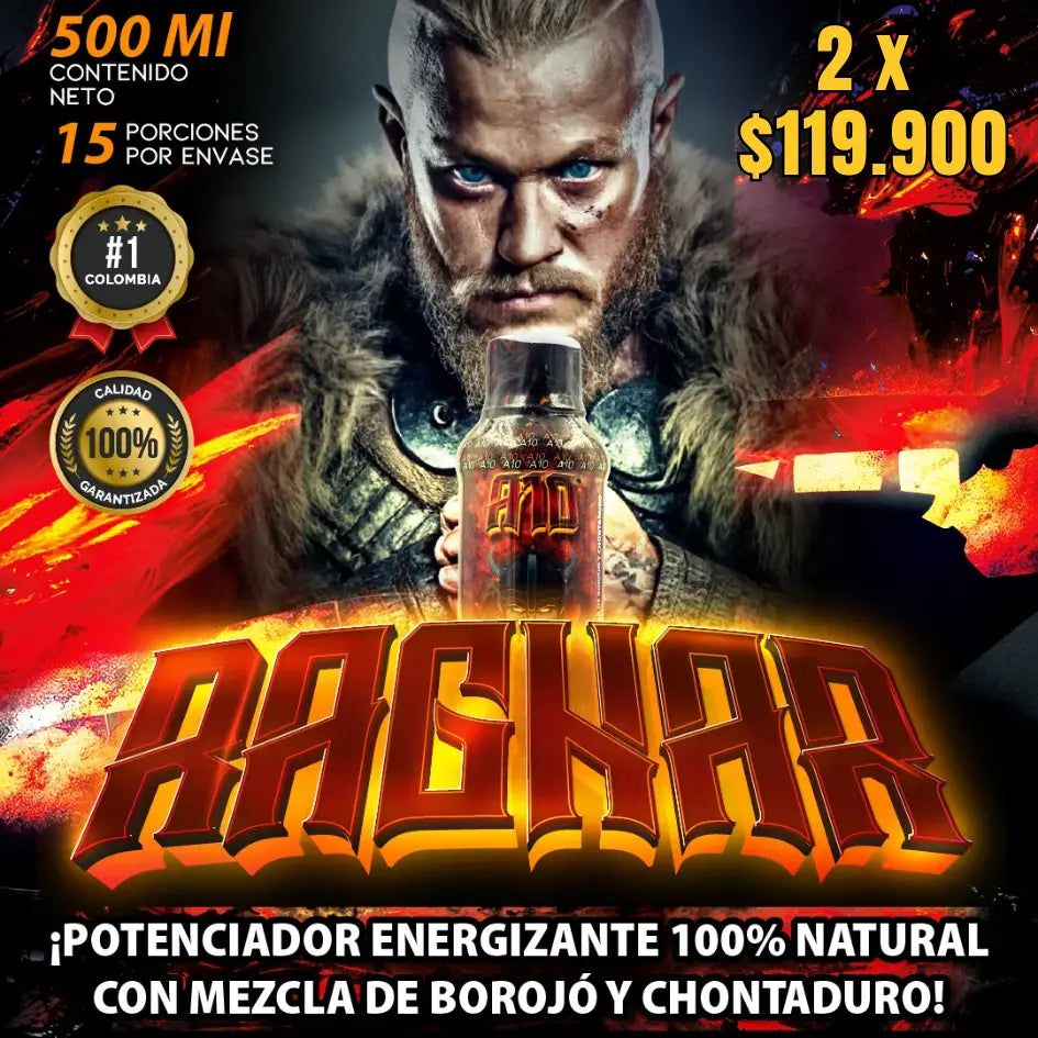 RAGNAR - Potencializador 100% natural con mezcla de borojó y chontaduro