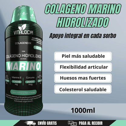 Colágeno Marino 1000ml - Vitalcom
