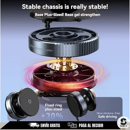 Soporte Magnético 360 Pro - Tu teléfono firme, donde lo necesites