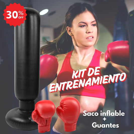 AirBox Kit - Saco inflable de Boxeo + Guantes