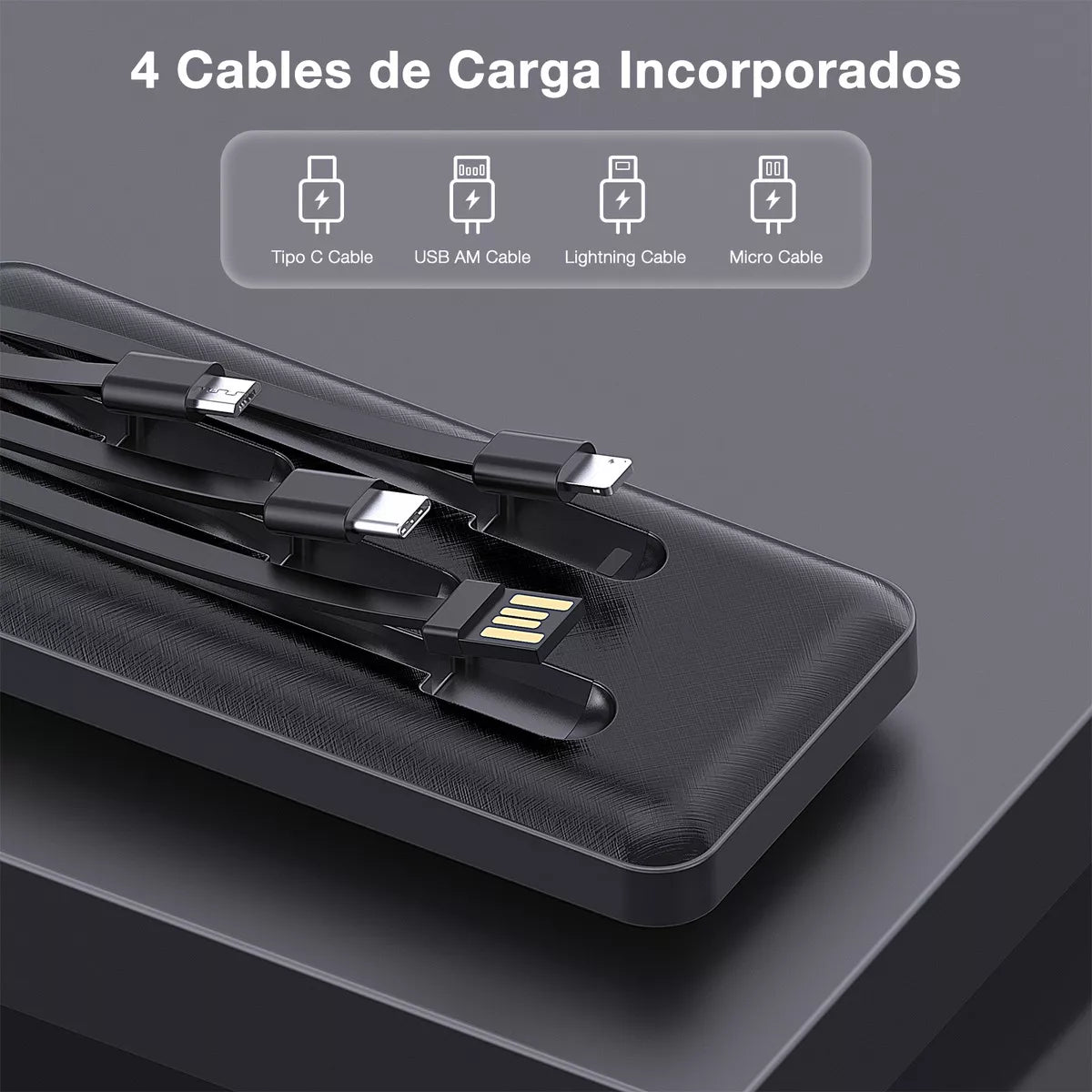 Power Bank 10000mah + Linterna Gratis