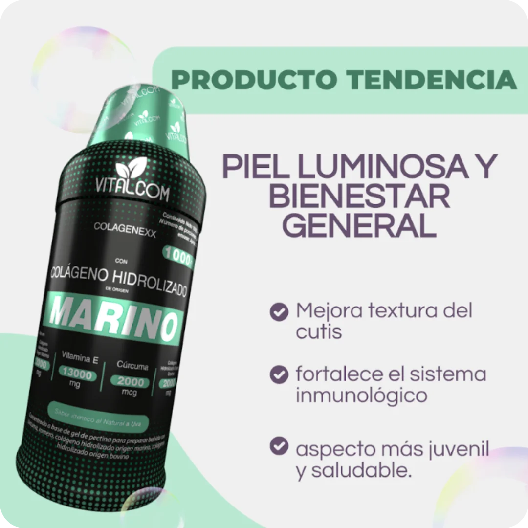 Colágeno Marino 1000ml - Vitalcom