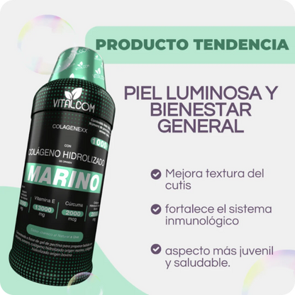 Colágeno Marino 1000ml - Vitalcom